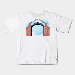 Watercolor Mount Holyoke Gates Kids T-Shirt